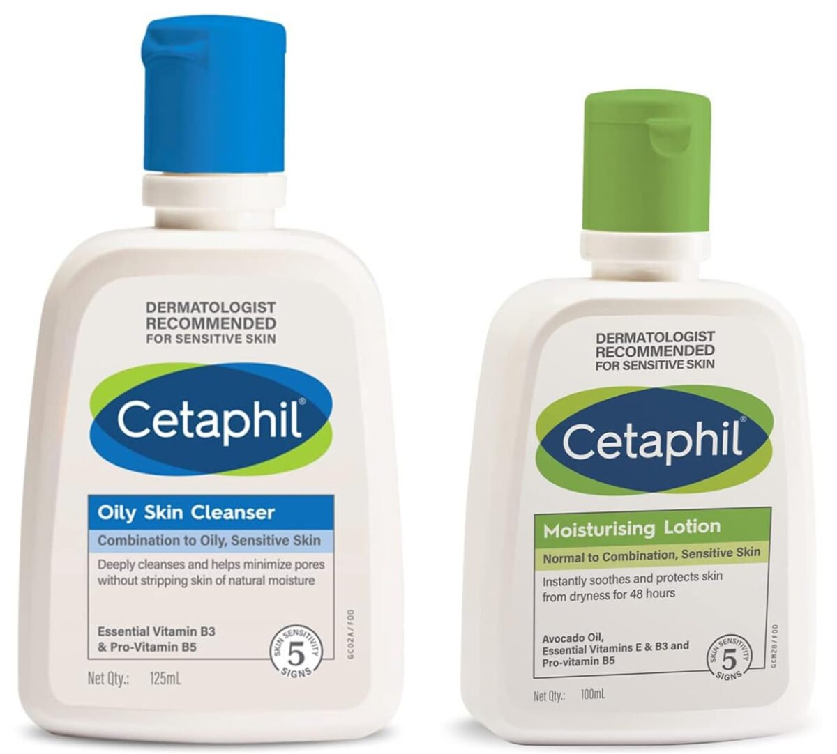 Cetaphil Moisturizing Lotion for Normal to Combination & Cetaphil Oily Skin Cleanser (Pack Of 3)