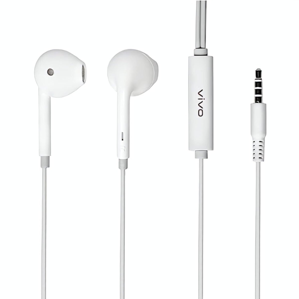 vivo Xe160 Wired in Ear Headset (White, in The Ear)