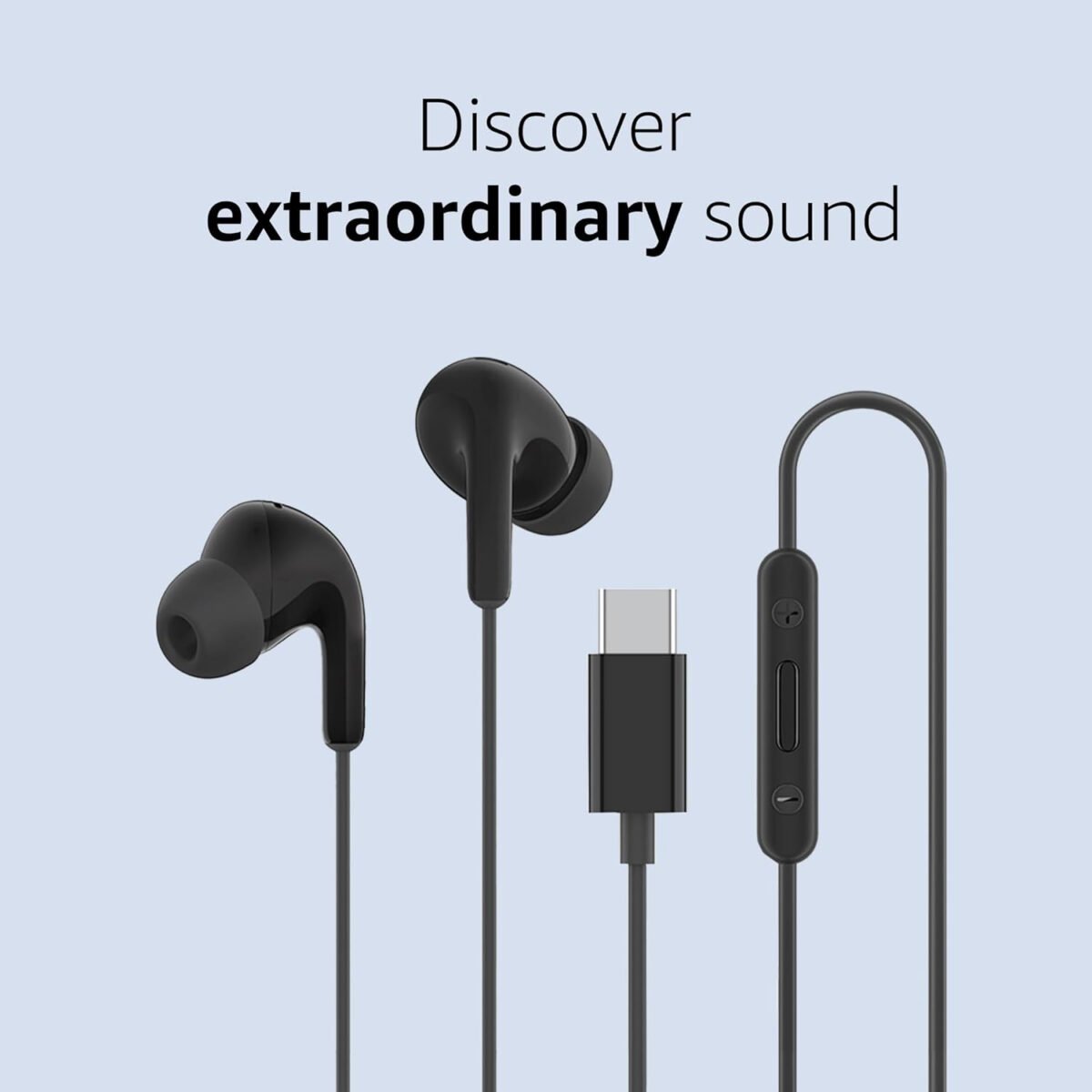 Xiaomi Type-C in-Ear Earphones with 12.4mm Drivers, HD Microphone, and IP54 Dust & Water Resistance (White)