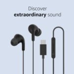 Xiaomi Type-C in-Ear Earphones with 12.4mm Drivers, HD Microphone, and IP54 Dust & Water Resistance (White)