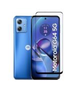 3 in 1 Combo Pack for Motorola Moto G64 5G – Silicone Transparent Cover (Back Cover + Camera Lens Protector + Tempered Glass)