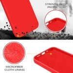Silicone Bumper Case for iPhone 13 Mini (Red) | Camera Lens (Black) | Matte Finish Back Membrane screen Guard (Pack Of 3) Combo