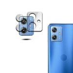 3 in 1 Combo Pack for Motorola Moto G64 5G – Silicone Transparent Cover (Back Cover + Camera Lens Protector + Tempered Glass)