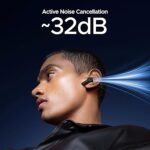 boAt Nirvana Space, 360º Spatial Audio, Active Noise Cancellation (~32dB), 100Hrs Battery, TWS Ear Buds Wireless Earphones with mic (Black)