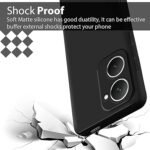 Back Cover for Vivo Y28s 5G | Matte Soft Silicon Flexible (Black)