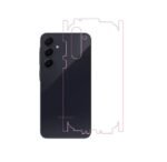 Samsung Galaxy, A55 5G Tempered glass | Camera Lens (Black) | Back Membrane (Pack Of 3) Combo