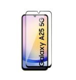 Samsung Galaxy A25 5G Tempered glass | Camera Lens (Black) | Back Membrane (Pack Of 3) Combo