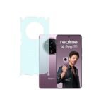 UV Tempered Glass Design for Realme 14 Pro 5G | Camera Lens (Black) | Back Membrane (Pack Of 3) Combo