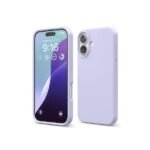 iPhone 16 Case, Premium Liquid Silicone Case, Full Body Protective Cover (Silicone Purple)