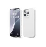 iPhone 16 Pro Case, Premium Liquid Silicone Case, Full Body Protective Cover, Shockproof (Silicone White)