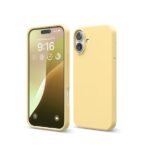iPhone 16 Plus Case, Premium Liquid Silicone Case, Full Body Protective Cover, Shockproof (Silicone Yellow)