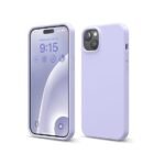 iPhone 15 Plus Case, Liquid Silicone Case, Full Body Protective Cover, Shockproof, Slim Phone Case (Silicone Purple)