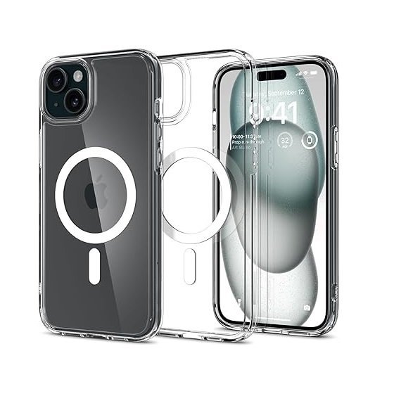 Ultra Hybrid Magfit Cover Compatible with iPhone 15 Plus (White)