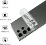 Samsung Galaxy S24 Ultra, Super X Tempered Glass | Camera Lens (Black) | Back Membrane (Pack Of 3) Combo