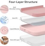 Silicone Bumper Case for iPhone 15 Pro (Pink) | Camera Lens (Black) | Matte Finish Back Membrane screen Guard (Pack Of 3) Combo
