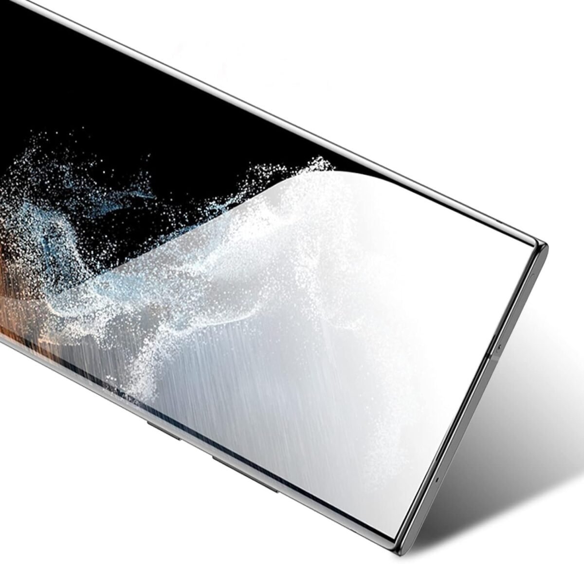 UV Curved Tempered Glass for Samsung Galaxy S22 Ultra 5G | Camera Lens (Black) | Back Membrane (Pack Of 3) Combo
