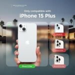 iPhone 15 Plus Case, Liquid Silicone Case, Full Body Protective Cover, Shockproof (Silicone Black)