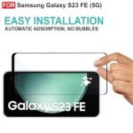 Tempered Glass for Samsung Galaxy S23 FE (5G) | Camera Lens (Silver) | Back Membrane (Pack Of 3) Combo