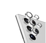 UV Tempered Glass For Samsung Galaxy S23 Ultra 5G | Camera Lens (Silver) | Back Membrane (Pack Of 3) Combo