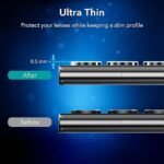 UV Curved Tempered Glass for Samsung Galaxy S22 Ultra 5G | Camera Lens (Black) | Back Membrane (Pack Of 3) Combo