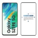Samsung Galaxy S21 FE 5G Tempered glass | Camera Lens (Black) | Back Membrane (Pack Of 3) Combo