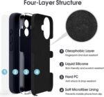 Silicone Bumper Case for iPhone 16 (Black) | Camera Lens (Black) | Matte Finish Back Membrane screen Guard (Pack Of 3) Combo