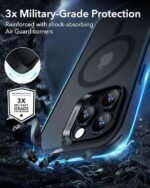 iPhone 16 Pro Max Case, Compatible with MagSafe, TPU, Magnetic Case (Black)