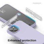 iPhone 15 Plus Case, Liquid Silicone Case, Full Body Protective Cover, Shockproof, Slim Phone Case (Silicone Purple)
