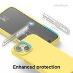 iPhone 15 Plus Case, Liquid Silicone Case, Full Body Protective Cover, Shockproof (Silicone Yellow)