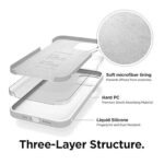 iPhone 12, iPhone 12 Pro Case - Full Body Protection (Screen & Camera Protection) (Silicone White)