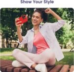 Silicone Bumper Case for iPhone 14 Pro Max (Red) | Camera Lens (Black) | Matte Finish Back Membrane screen Guard (Pack Of 3) Combo
