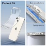 Silicone Bumper Case for iPhone 15 (Transparent) | Camera Lens (Black) | Matte Finish Back Membrane screen Guard (Pack Of 3) Combo