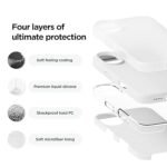 iPhone 16 Case, Premium Liquid Silicone Case, Full Body Protective Cover (Silicone White)