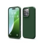 iPhone 16 Pro Case, Premium Liquid Silicone Case, Full Body Protective Cover, Shockproof (Silicone Green)