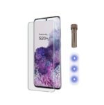 UV Tempered Glass For Samsung Galaxy S20 Plus | Camera Lens (Black) | Back Membrane (Pack Of 3) Combo