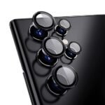 4 in 1 Combo Pack for Samsung Galaxy S22 Ultra – Transparent (Back Cover + Camera Lens Protector + Tempered Glass + Unbreakable Film)