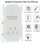 Silicone Bumper Case for iPhone 16 Pro (Black) | Camera Lens (Black) | Matte Finish Back Membrane screen Guard (Pack Of 3) Combo
