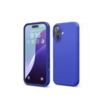 iPhone 16 Case, Premium Liquid Silicone Case, Full Body Protective Cover (Silicone Blue)
