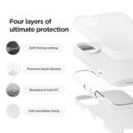iPhone 16 Plus Case, Premium Liquid Silicone Case, Full Body Protective Cover, Shockproof (Silicone White)