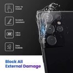 Samsung Galaxy S21 FE 5G Tempered glass | Camera Lens (Black) | Back Membrane (Pack Of 3) Combo