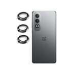 Tempered Glass for OnePlus Nord CE 4 (5G) | Camera Lens (Black) | Back Membrane (Pack Of 3) Combo