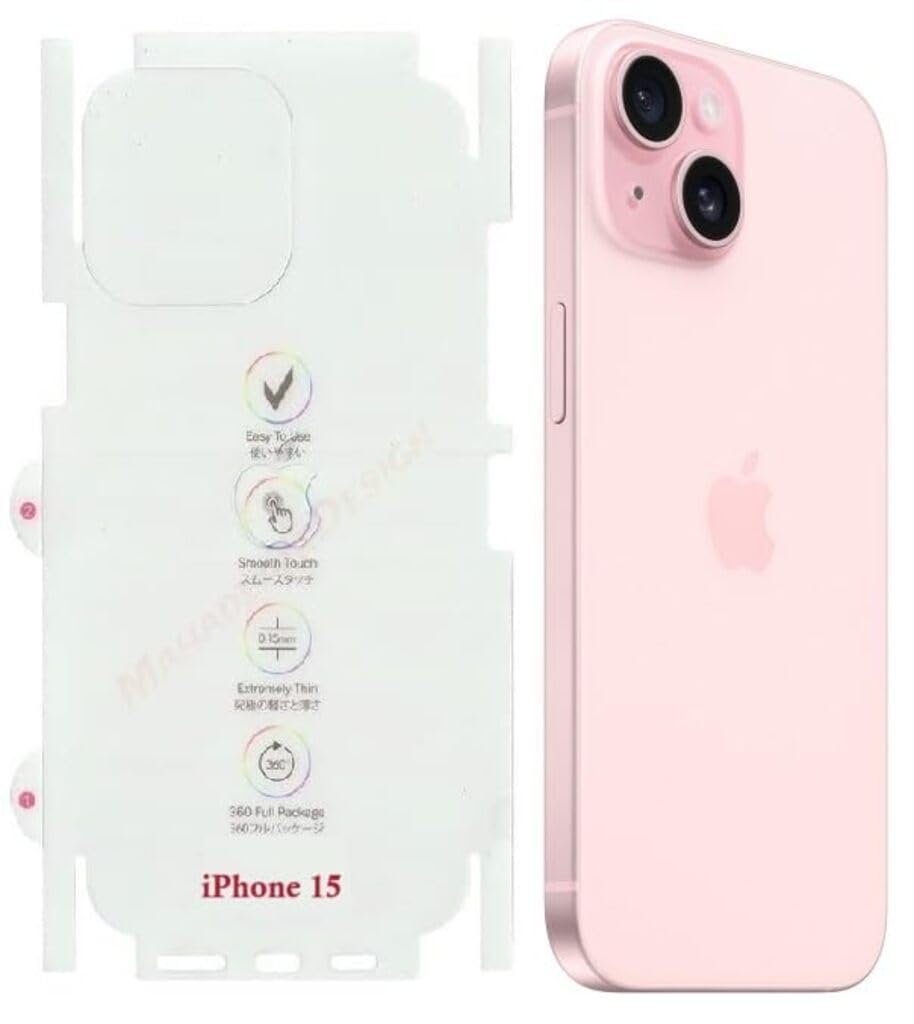 Accessories Combo For IPhone 15 Temapred Glass Back Memrain Original Silicon Case With Camera Rings Accessories Combo For IPhone 15 Temapred Glass Back Memrain Original Silicon Case With Camera Rings