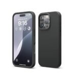 iPhone 16 Pro Case, Premium Liquid Silicone Case, Full Body Protective Cover, Shockproof (Silicone Black)