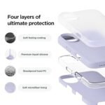 iPhone 16 Plus Case, Premium Liquid Silicone Case, Full Body Protective Cover, Shockproof (Silicone Purple)