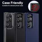 Samsung Galaxy S24 Ultra, Super X Tempered Glass | Camera Lens (Black) | Back Membrane (Pack Of 3) Combo