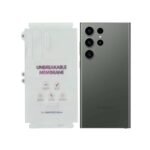 UV Tempered Glass For Samsung Galaxy S23 Ultra 5G | Camera Lens (Silver) | Back Membrane (Pack Of 3) Combo