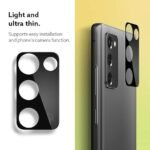 UV Tempered Glass Screen Protector Guard Compatible For Samsung Galaxy S20 | Camera Lens (Black) | Back Membrane (Pack Of 3) Combo