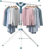 Tripod Clothes Drying Rack - Folding Indoor, Portable, Height-Adjustable, Space Saving Laundry Rack