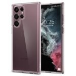 4 in 1 Combo Pack for Samsung Galaxy S22 Ultra – Transparent (Back Cover + Camera Lens Protector + Tempered Glass + Unbreakable Film)