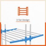 Mobidry Terra 3 Level Steel Modular Cloth Drying Stand (Blue - Large) Mobidry Terra 3 Level Steel Modular Cloth Drying Stand (Blue - Large)